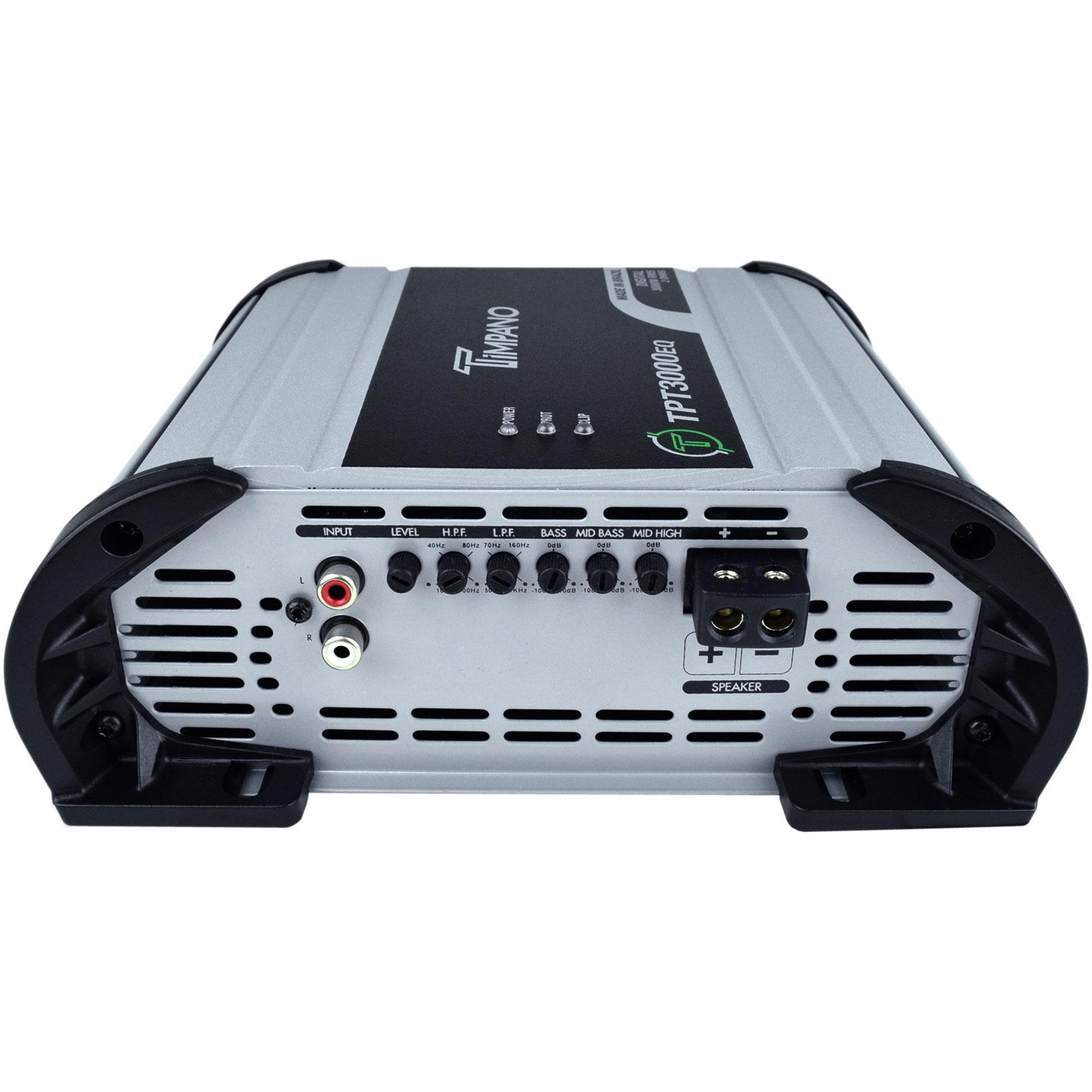 Timpano Audio TPT-3000EQ 1 Ohm 3,000 Watt Mono Car Audio Amplifier